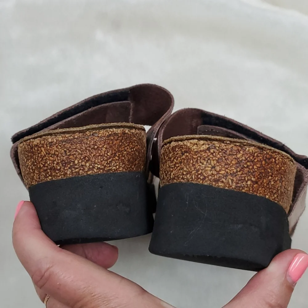 Naot Pink Double-Strap Leather Sandals